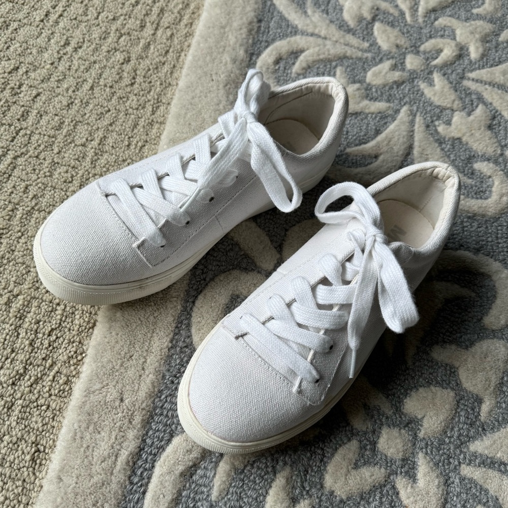 MIA white lace up sneakers